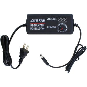3-12V 5A Adjustable DC Power Supply with Digital LCD Display - Image One