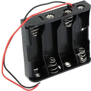 4 x AA Battery Holder with Leads - 6V - Image One