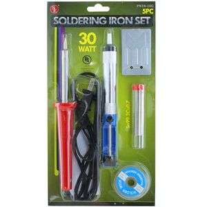 5pc 30W Soldering Iron Kit - Lead-Free UL Approved - Image One