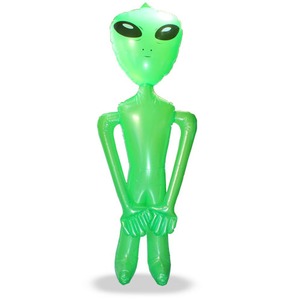 8ft Jumbo Green Inflatable Alien - Image One