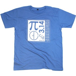 Blue Pi Math T-Shirt - Image One