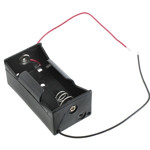 D Battery Holder with Leads - 1.5V - Image One