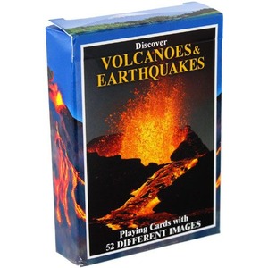 Volcanoes and Earthquakes Playing Cards - Image One