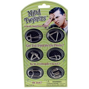 Mind Twisters - Set of  6 Wire Puzzles - Image One