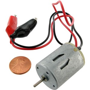 Mini DC Motor with Leads - Image One