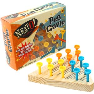 Peg Game - Wooden Triangle Puzzle - Image One