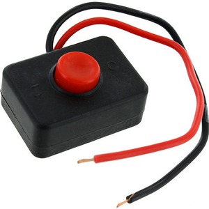 Momentary Push-Button Switch with Leads - Image One