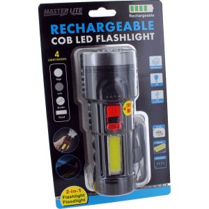 Rechargeable COB LED Flashlight - Image One