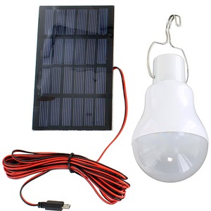 Camping Solar LED Light Bulb - 0.8W 5V 150 Lumens - Image One