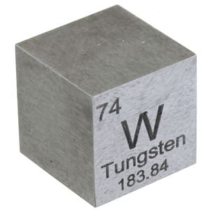 Tungsten Metal Cube - 10mm 99.95 Pure  - Image One