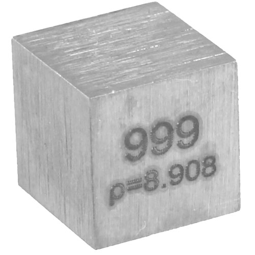 Nickel Metal 10mm Density Cube 99.95/% Pure