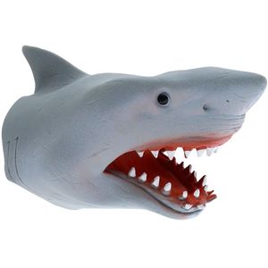 rubber shark hand puppet