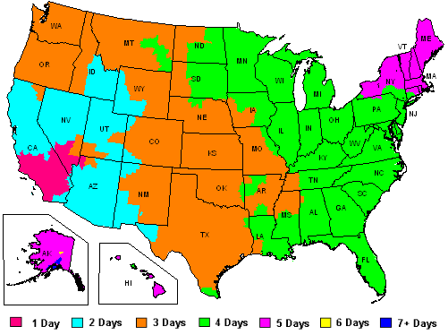 FedEx Ground Delivery Map