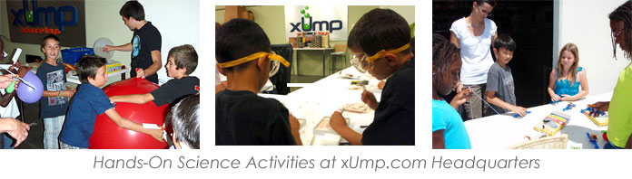 Hands-on science activities for kids by xUmp.com