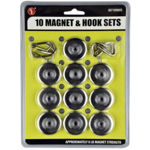 10 Magnet and Hook Sets - Image One