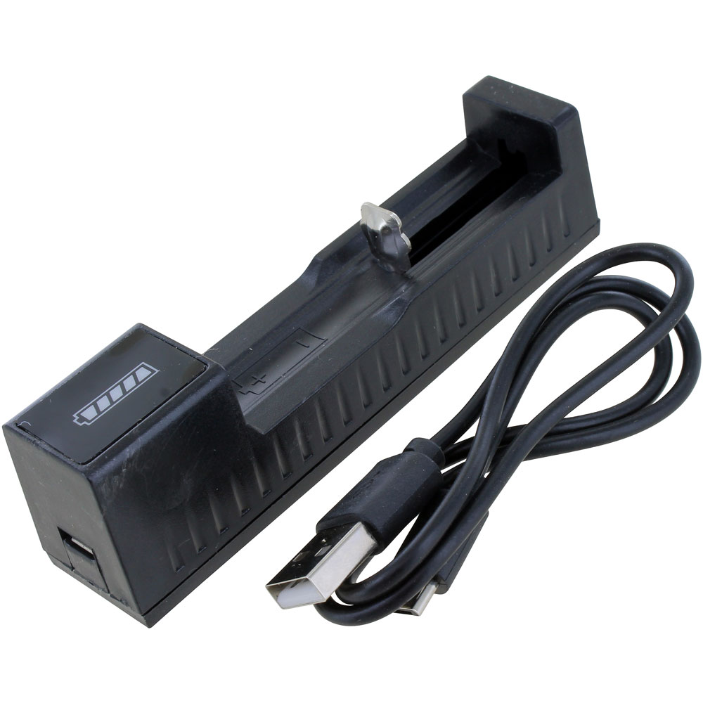 Single 18650 Lithium Battery USB Charger (without the battery) - Image two