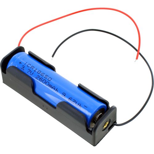 18650 Lithium Cell 3.7V Battery Holder with Leads photo 2