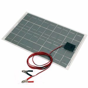 18V 30W Waterproof Solar Panel with Connection Leads Photo 2