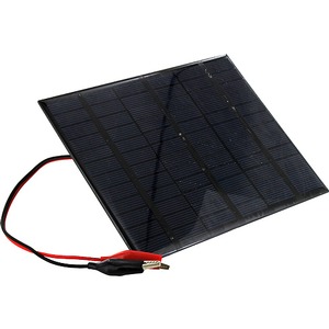 18V 150mA Solar Panel with Alligator Clips Photo 1