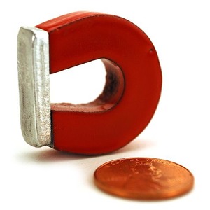 1in Alnico Horseshoe Magnet - Image One