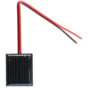 1V 85mA Mini Solar Cell with Wire Leads - 30x25mm Photo 1