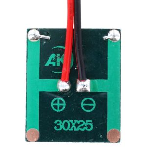 1V 85mA Mini Solar Cell with Wire Leads - 30x25mm Photo 2