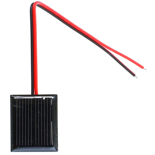 1V 85mA Mini Solar Cell with Wire Leads - 30x25mm - Image one