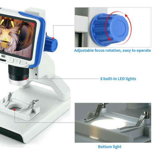 200X Digital Microscope for Kids with 5 inch LCD Screen photo 3