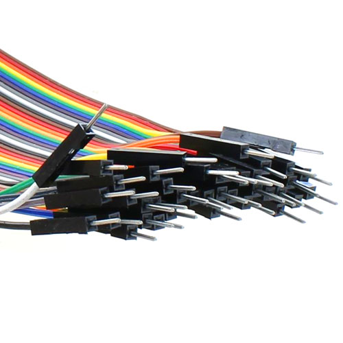 20cm 40pin Male-to-Male Breadboard Jumper Cable Ribbon - Image two