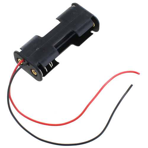2 x AA Battery Holder B2B with Leads - 3V - Image one