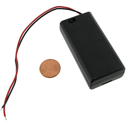 2 x AA Battery Holder with Switch and Leads - 3V - Image two