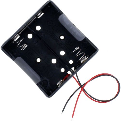 2 x D Battery Holder with Leads - 3V photo 2