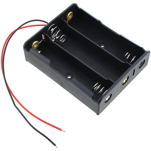 3 x 18650 Lithium Cell Battery Holder - 11.1V - Image one