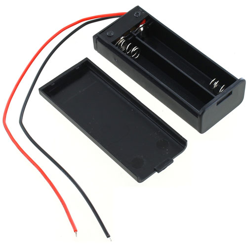 2 x AAA Battery Holder with Switch and Leads - 3V - Image two