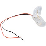 2 x CR2032 Clear Battery Holder Flat with Switch.