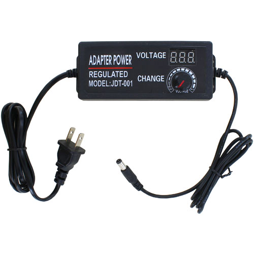 3-12V 5A Adjustable DC Power Supply with Digital LCD Display - Image one