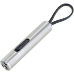 3-in-1 Laser Pointer, LED Flashlight Keychain with Stay On Switch.