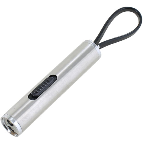 3-in-1 Laser Pointer, LED Flashlight Keychain with Stay On Switch - Image one