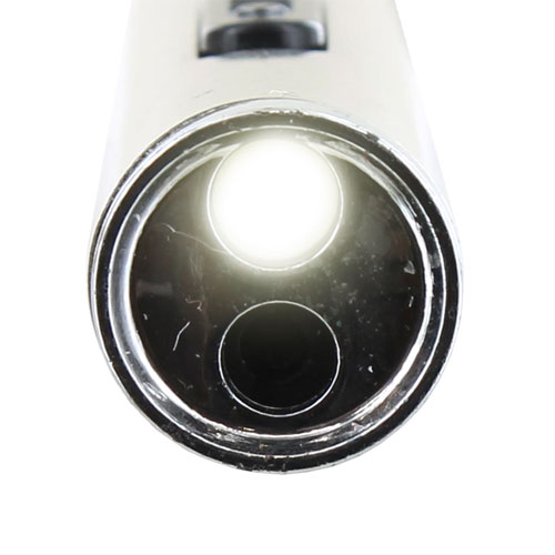 3-in-1 Laser Pointer, LED Flashlight Keychain with Stay On Switch - Image two