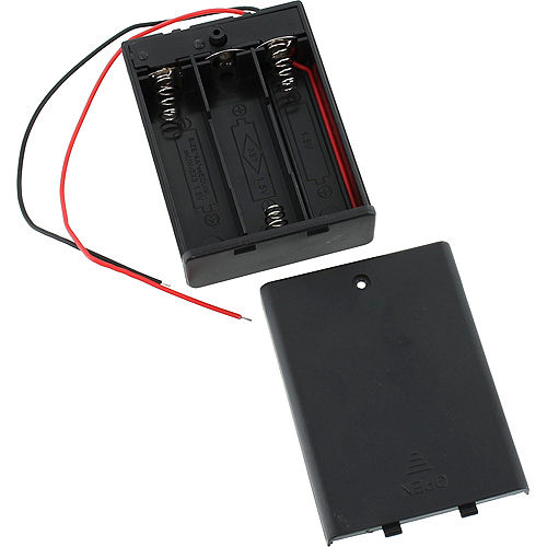 3 x AA Battery Holder with Switch and Leads - 4.5V - Image one