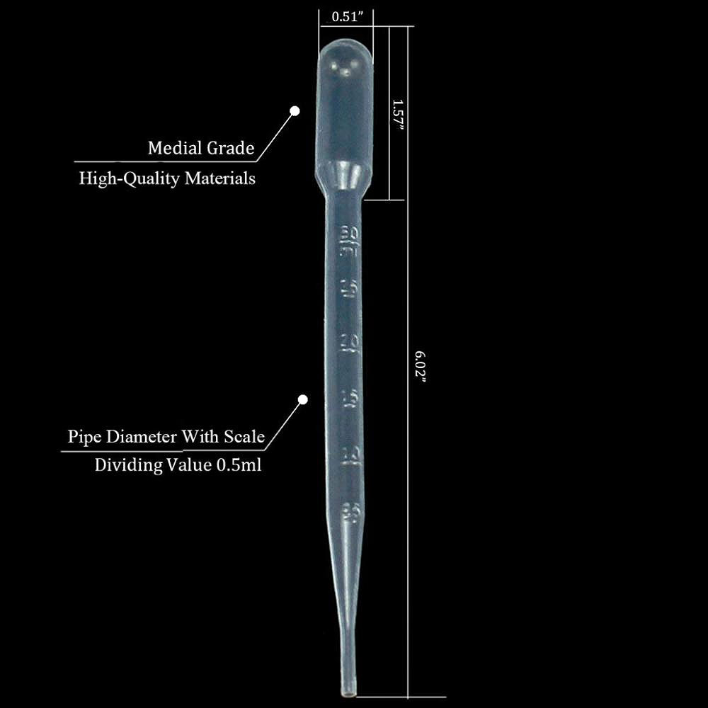 3ml Plastic Pipettes - 100 pcs - Image two