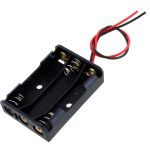 3 x AAA Battery Holder with Wire Leads - 4.5V.