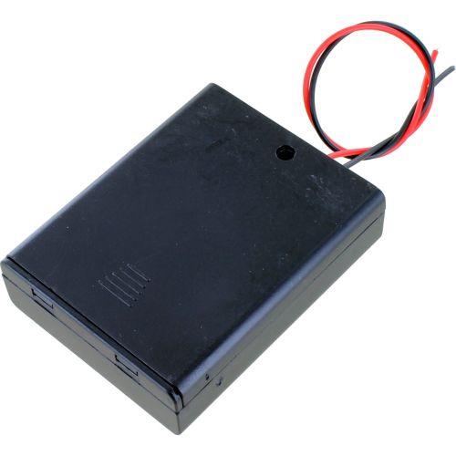 4 x AAA Battery Holder with Cover and Switch - 6V photo 3