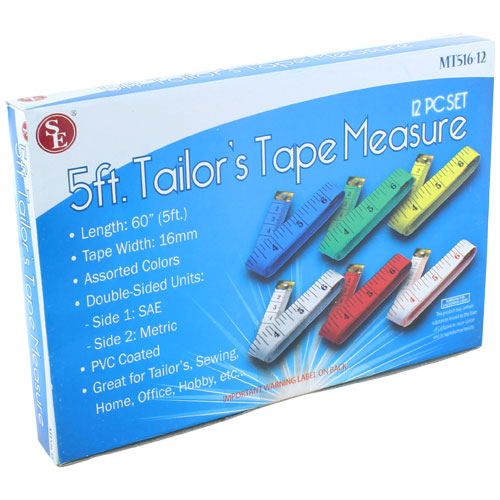 5ft Flexible Tape Measure Set Waist Line Sewing Chest Tailoring Measuring