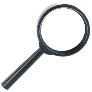 5X Glass Lens Magnifying Glass - 2-inch diameter Photo 1