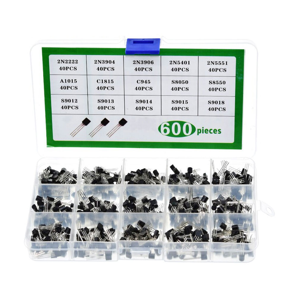 600 Transistors Assortment Set for DIY Electronics - Image one