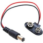 Photo of the: 9V Battery Snap to DC Plug Adapter