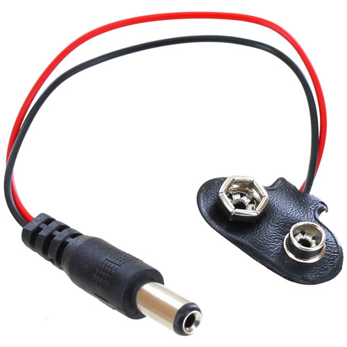 9V Battery Snap to DC Plug Adapter - Image one