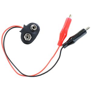 9V Battery Snap to Alligator Clips Connection Wire Photo 1