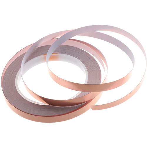 Adhesive Conductive Copper Foil - 10mm wide x 25 m long - Image one